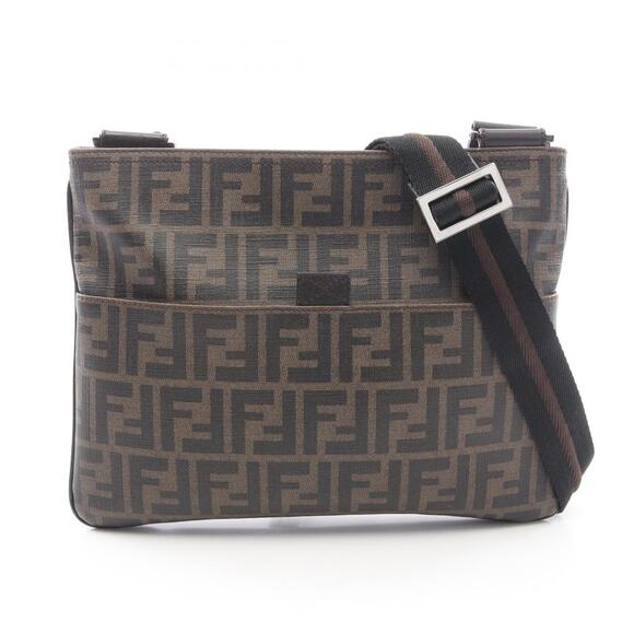 FENDI Handbags - Fendi Zucca Shoulder Bag/Handbag, Coated Canvas Leather, Men's/Women's, Brown